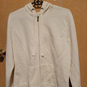 Sonoma Full Zipped Hoodie- Size- Large- Off White